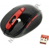 A4Tech <G11-570FX Black&Red> (RTL) USB  4btn+Roll, беспроводная