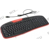 Клавиатура Genius KB-M205 Red <USB>  104КЛ+6КЛ  М/Мед  (31310465103)