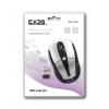 Мышь EXEQ  MM-402, серебро, беспров., usb, 1000-1600 dpi, 5 кн.