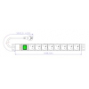 Блок распределения питания Conteg DP-RP-08-SCHUS гор.размещ. 8xSchuko базовые 16A Schuko 3м