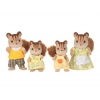 Игровой набор Sylvanian Families "Семья Белок" текстиль/ПВХ/пластмасса (от 4 лет) (3136)