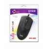 Мышь EXEQ MM-303, черный, пров., usb, 800-2400 dpi, 3 кн. (MM-303 BL)