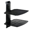 Кронштейн для DVD и AV систем Kromax STEEL-DUO Black, max 16 кг, настенный, от стены 282 мм, металл. полки, Ш300 мм, Г250 мм , кабель канал (20194)