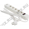 Сетевой фильтр ExeGate <SP-5-USB-3W White> <3м> ( 5  розеток,  2xUSB  )