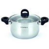Кастрюля Supra Denco SDS-1823C 2.4л. d=18см (с крышкой) серебристый