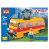 Конструктор Город Мастеров Трамвай (элем.:302) пластик (от 6) (BB-8836-R)