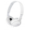 Наушники мониторы Sony MDR-ZX110 1.2м белый проводные (оголовье) (MDRZX110W.AE)