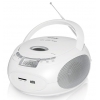Аудиомагнитола BBK BX109U белый металлик 2Вт/CD/CDRW/MP3/FM(an)/USB/SD/MMC