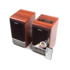 Колонки Dialog Disco AD-07 Cherry 2*12W RMS - активные, FM радио,USB+microSD reader, пульт ДУ