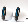 Колонки Dialog Colibri AC-06UP BLACK-WHITE - 2.0, 6W RMS, черно-белые, питание от USB