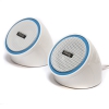 Колонки Dialog Colibri AC-35UP WHITE-BLUE -  2.0, белые, 6W RMS, питание от USB