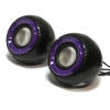 Колонки Dialog Colibri AC-37UP BLACK-VIOLET -  2.0, 6W RMS, черные, питание от USB