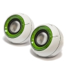 Колонки Dialog Colibri AC-37UP WHITE-GREEN -  2.0, 6W RMS, белые, питание от USB