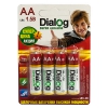 Батарейки Dialog LR6-4B - щелочные АА 4шт в блистере