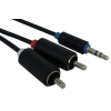 Кабель соединительный PROLINK (PB103-0300) 3.5Jack - 2RCA (M-M) стерео-аудио, черный, 3м., блистер