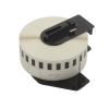 Лента Brother DK22210 бумажная клеящаяся белая 29мм*30,48м