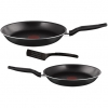 Набор сковородок Tefal Just Black 04082130 (3 предмета) круглая алюминий черный (9100015404)