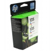 Картридж струйный HP CB332HE многоцветный x2уп. для HP DJ 6543/5743/5740/6843/PS 8153/8453 (CB332HE/BL)