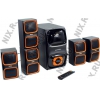 Колонки Dialog Progressive AP-555 (5х12W +Subwoofer 40W,  дерево,  ПДУ,  FM)