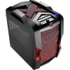 Корпус Aerocool Strike-X Cube Red , mATX, без БП, сталь 0.7мм, USB 3.0, окно, фильтр для БП, корзина для HDD, реобас, 20см + 12см вент-ры. (4713105952780)