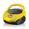 Аудиомагнитола BBK BX105U черный/желтый 4Вт/CD/CDRW/MP3/FM(an)/USB/SD/MMC