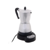Кофеварка гейзерная Endever Costa 1030 - NEW, объем 0,3л, алюминий, мощность 480 Вт,  таймер, LCD-дисплей, серебристый