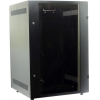 NT BASIC MG18-66 B Шкаф 19" напольный, чёрный 18U 600*600, дверь  со  стеклом  (4ч)
