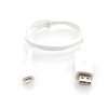 Кабель Gmini mCable MEL300 White, Lightning кабель с голубой подсветкой, 80 см (АК-00000519)