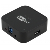 Разветвитель USB 3.0 PC Pet BW-C3012A 4порт. черный (BW-C3012A Aluminium black)