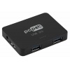 Разветвитель USB 3.0 PC Pet BW-U3020A black 4-Port USB 3.0/2.0, 68mm * 51,5mm * 11.3mm