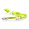 Кабель Gmini mCable MUS200F Green, microUSB плоский кабель, 100 cm (АК-00000525)