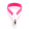Кабель Gmini mCable MUS200F-M Pink, microUSB плоский кабель с магнитом, 20 cm (АК-00000527)