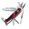 Нож перочинный Victorinox RangerGrip 74 (0.9723.CB1) 130мм 14функций красный/черный блистер