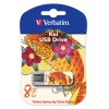 Флеш Диск Verbatim 8Gb Store n Go Mini Tattoo Koi 49882 USB2.0 белый/узор