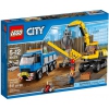 Конструктор Lego City Экскаватор и грузовик (элем.:311) пластик (от 5 до 12 лет) (60075)
