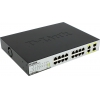 D-Link <DES-1018P> 18-port PoE Switch (8UTP 100Mbps PoE + 8UTP 100Mbps +  2Combo 1000BASE-T/SFP)