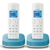 Р/Телефон Dect Panasonic KX-TGC312RUC белый/голубой (труб. в компл.:2шт) АОН