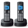 Р/Телефон Dect Panasonic KX-TGC322RU1 черный (труб. в компл.:2шт) автооветчик АОН