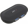 Jet.A Promt <JA-UH11> USB3.0 Hub 4-port  + Б.п.