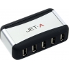 Jet.A Sehu <JA-UH4> USB2.0 Hub 7-port  + Б.п.