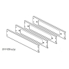 Панель Conteg DP-P-PDN-60/80-100-B для плинтуса шкафа 60/80 RAL7035 серый