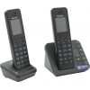 Panasonic KX-TGH222RUB <Black> р/телефон (2 трубки с цв.ЖК  диспл.,DECT, А/Отв)