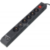 Сетевой фильтр Buro BU-SP1.8_USB_2A-B 1.8м (6 розеток) черный (коробка)