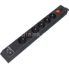 Сетевой фильтр Buro BU-SP3_USB_2A-B 3м (6 розеток) черный (коробка)