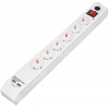 Сетевой фильтр Buro BU-SP3_USB_2A-W 3м (6 розеток) белый (коробка)