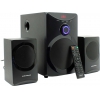 Колонки Nakatomi GS-25 <Black> (2x8W+Subwoofer 12W, дерево, SD, USB,  ПДУ, FM)