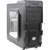 Miditower Cooler Master <RC-K380-KWN1> K380 Black ATX без  БП,  с  окном