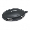 Концентратор USB2 4PORT HB-401 BLACK SV-012830 SVEN USB-hub SVEN HB-401 Black (SV-012830)