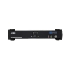 Переключатель KVM ATEN (CS1782A-AT-G) KVM+Audio+USB 2.0,  1 user USB+DVI =>  2 cpu USB+DVI, со шнурами USB 2х1.8м., 2560x1600 60Hz DVI-D Dual Link/204
