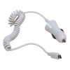 Автомобильное зарядное устроиство 3Cott 3C-CC-142AW-1USB-1MC, с выходом  5V1A USB AF и кабелем Micro USB/M 0,9 м с выходом 5В 2.1А, белый